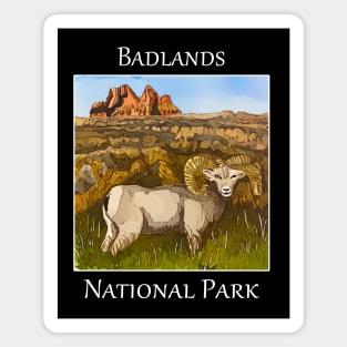 Badlands National Park with Bighorn Sheep Magnet